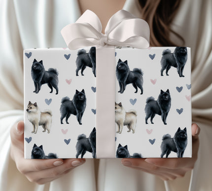 Shadowlove Drift – Schipperke love wrapping paper