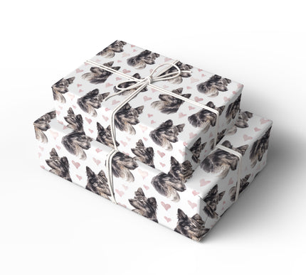 Heartwood Whisper – Mudi Dog love wrapping paper