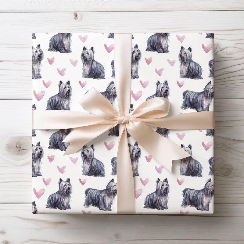 Heartwood Whisper – Mudi Dog love wrapping paper
