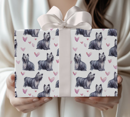 Heartwood Whisper – Mudi Dog love wrapping paper