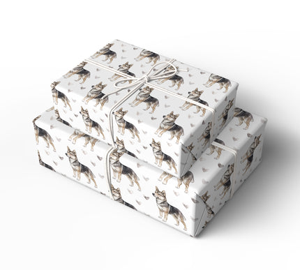 Nordveil Devotion – Swedish Vallhund love wrapping paper