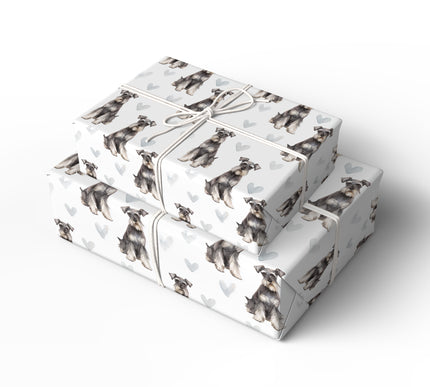 Silverhush Devotion – Standard Schnauzer love wrapping paper