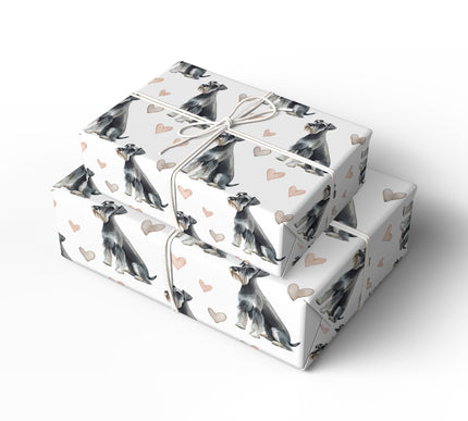 Steelwhisper Devotion – Standard Schnauzer love wrapping paper