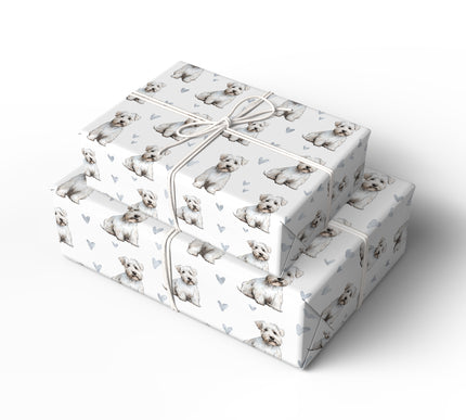 Softwhitelove – Sealyham Terrier love wrapping paper