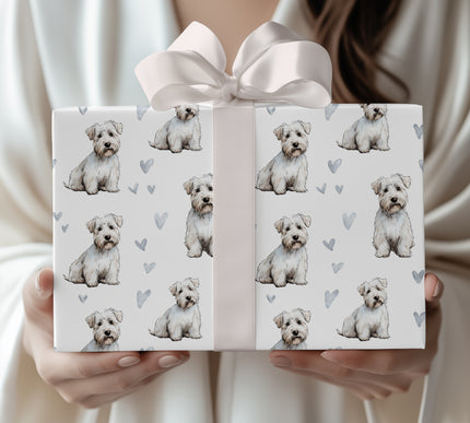 Softwhitelove – Sealyham Terrier love wrapping paper
