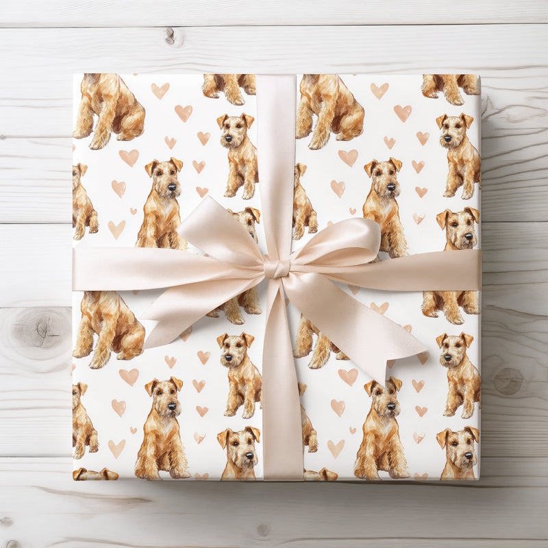 Amberfield – Lakeland Terrier Love Pattern wrapping paper