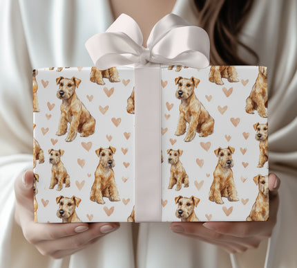 Amberfield – Lakeland Terrier Love Pattern wrapping paper