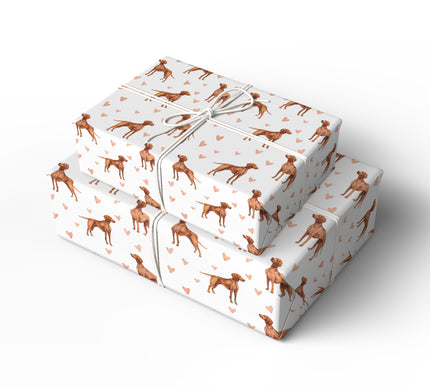 Amberlove Trail – Redbone Coonhound love wrapping paper