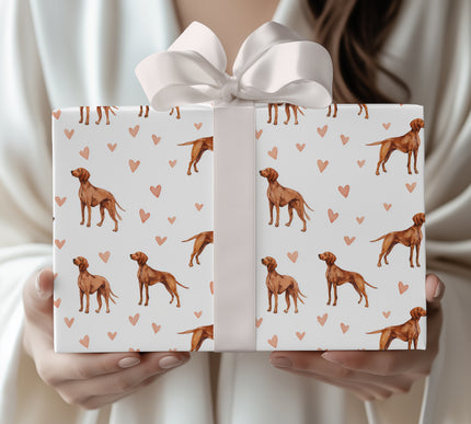 Amberlove Trail – Redbone Coonhound love wrapping paper