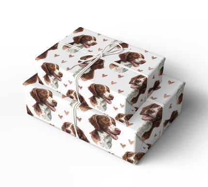 Chestnut Tidekiss – Romantic American Water Spaniel Portrait wrapping paper