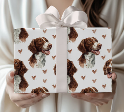 Chestnut Tidekiss – Romantic American Water Spaniel Portrait wrapping paper