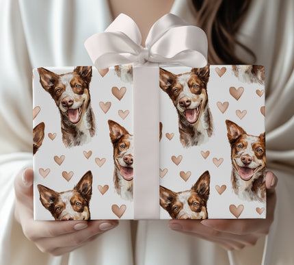 Coppergleam Spirit – Australian Kelpie wrapping paper