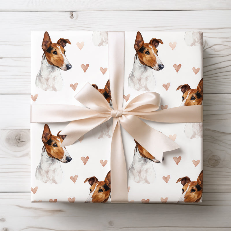 Copperleaf Devotion – Smooth Fox Terrier love wrapping paper