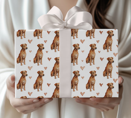 Copperpaws – Irish Terrier Love Pattern wrapping paper