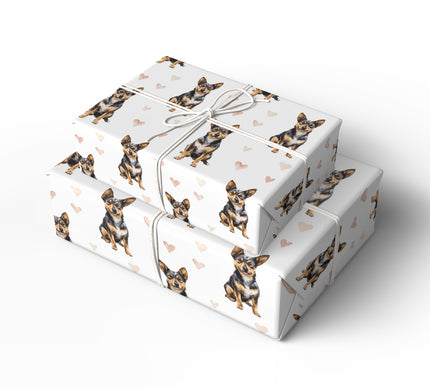 Copperwink – Lancashire Heeler Love Pattern wrapping paper