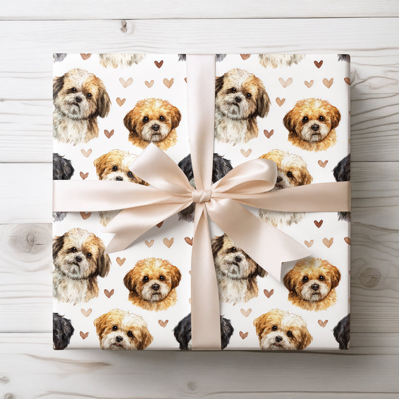 Cuddlecloud Joy – Peekapoo love wrapping paper
