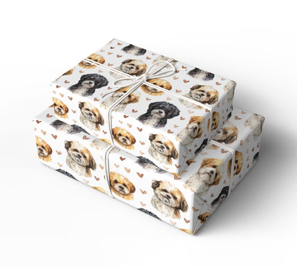 Cuddlecloud Joy – Peekapoo love wrapping paper