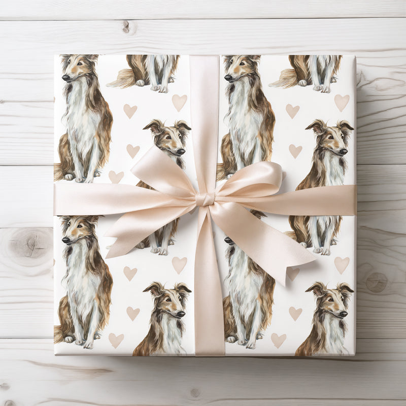 Featherlove Grace – Silken Windhound love wrapping paper