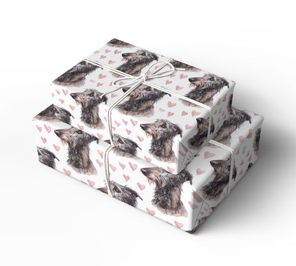 Mistylove Highlands – Scottish Deerhound love wrapping paper