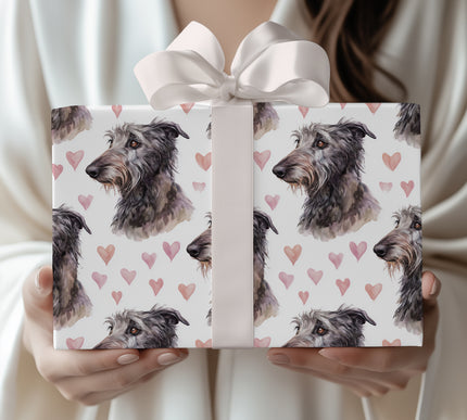 Mistylove Highlands – Scottish Deerhound love wrapping paper
