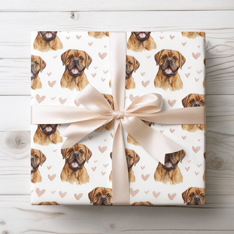 Stoneheart Bloom – Bullmastiff love wrapping paper