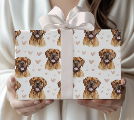 Stoneheart Bloom – Bullmastiff love wrapping paper
