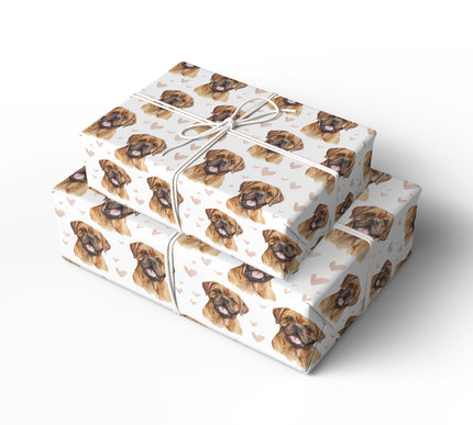 Stoneheart Bloom – Bullmastiff love wrapping paper