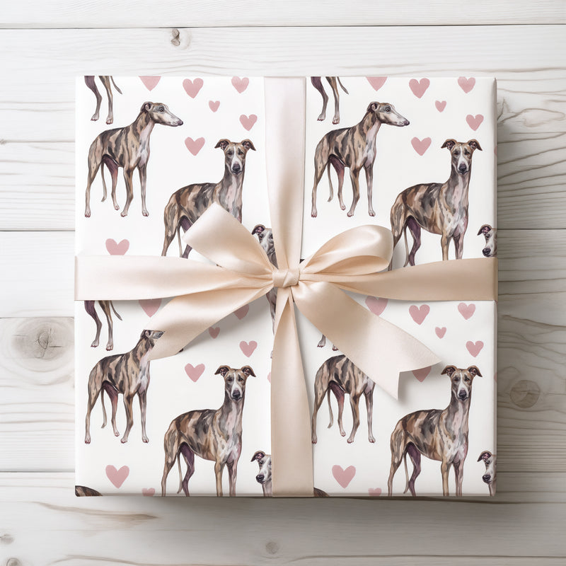 Velouris Grace – Spanish Greyhound love wrapping paper