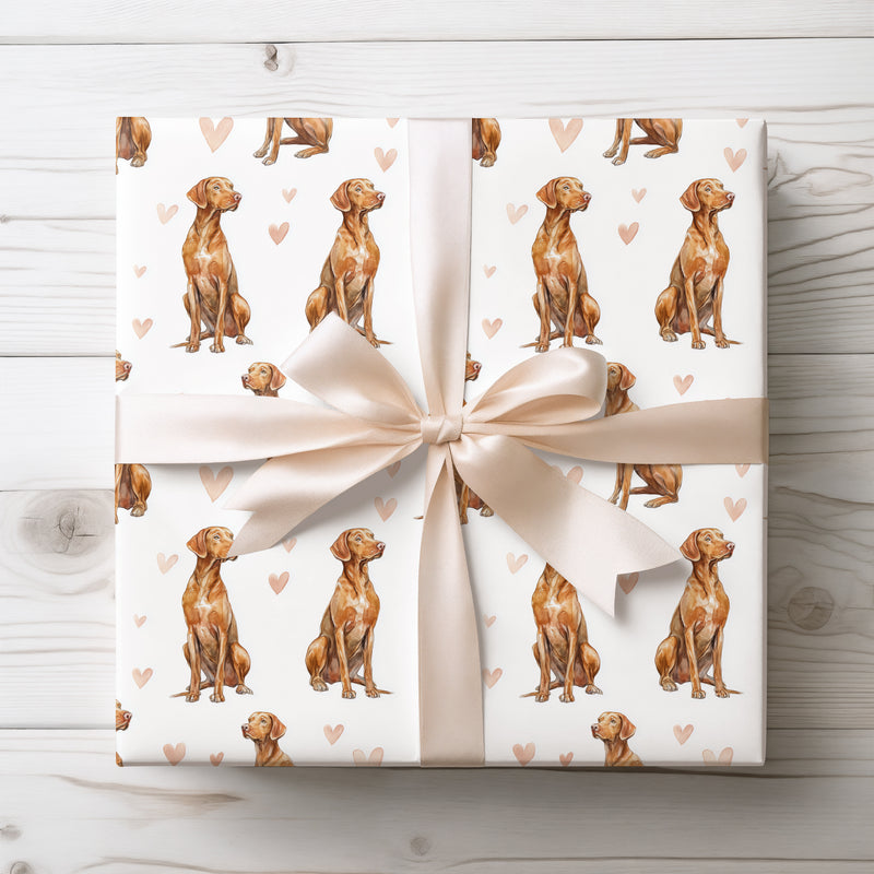 Copperglow Devotion – Vizsla love wrapping paper