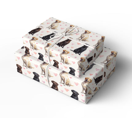 Golden Tailwind – Labrador Retriever Love Pattern wrapping paper