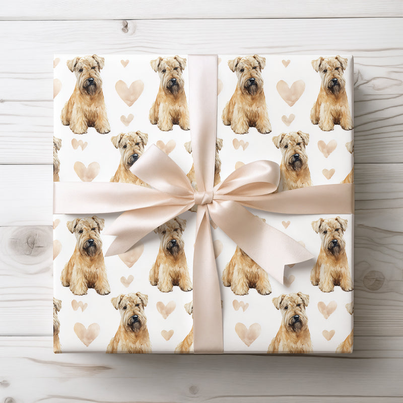 Goldenwhisp Charm – Soft Coated Wheaten Terrier love wrapping paper