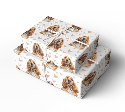 Honeyheart Trails – Bloodhound love wrapping paper