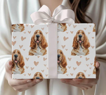 Honeyheart Trails – Bloodhound love wrapping paper