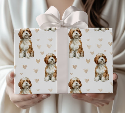 Honeyplume Haven – Havanese love wrapping paper