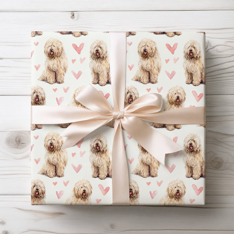IvoryTassel – Komondor Love Pattern wrapping paper