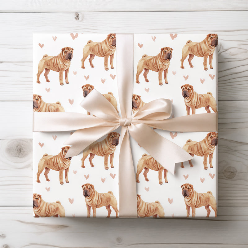 Purelove Wrinkles – Shar Pei love wrapping paper