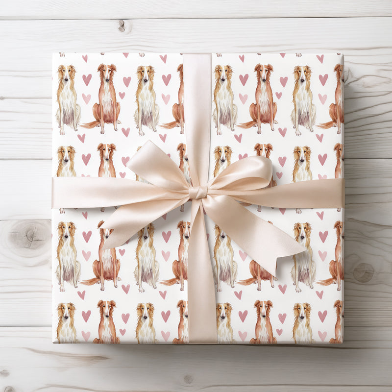Roselace Serenity – Silken Windhound love wrapping paper