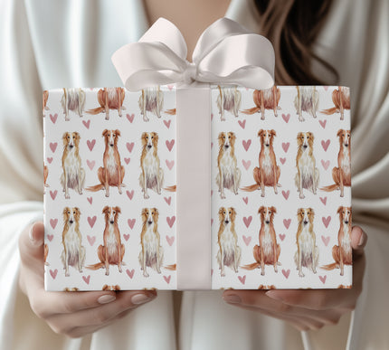 Roselace Serenity – Silken Windhound love wrapping paper