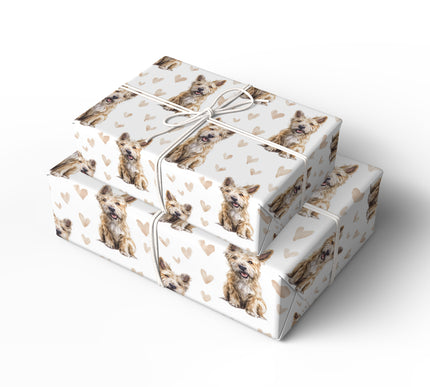 Rustleaf Joy – Berger Picard watercolor hearts wrapping paper
