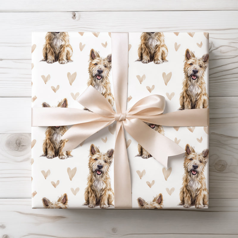 Rustleaf Joy – Berger Picard watercolor hearts wrapping paper
