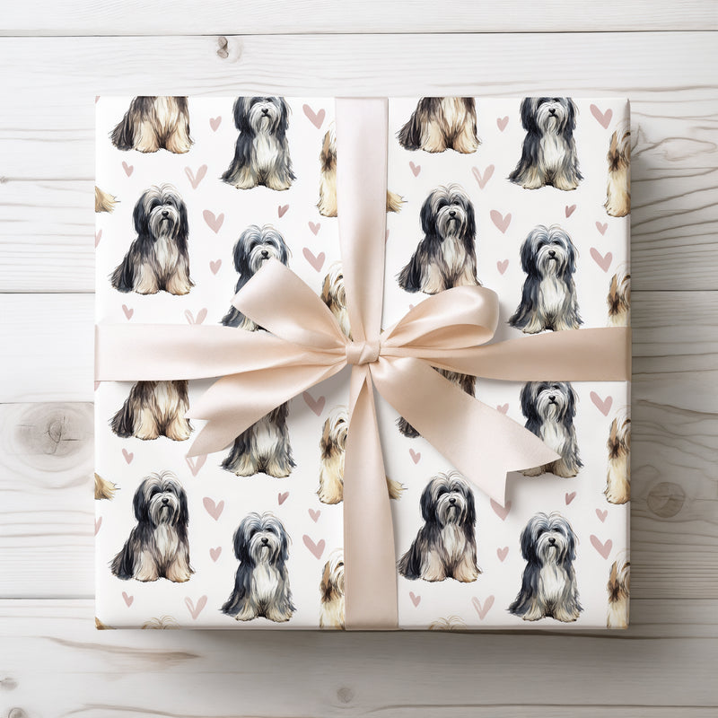 Silkheart Vale – Löwchen Love Pattern wrapping paper