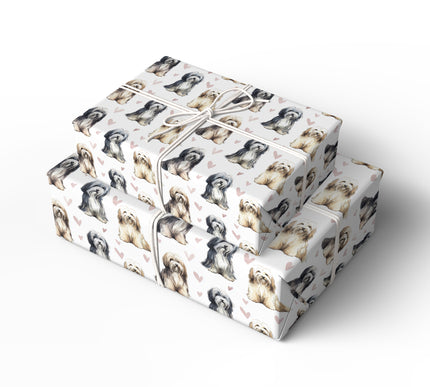 Silkheart Vale – Löwchen Love Pattern wrapping paper