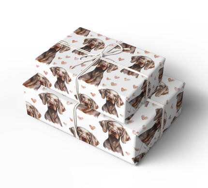 Silver Soul Meadow – Weimaraner wrapping paper