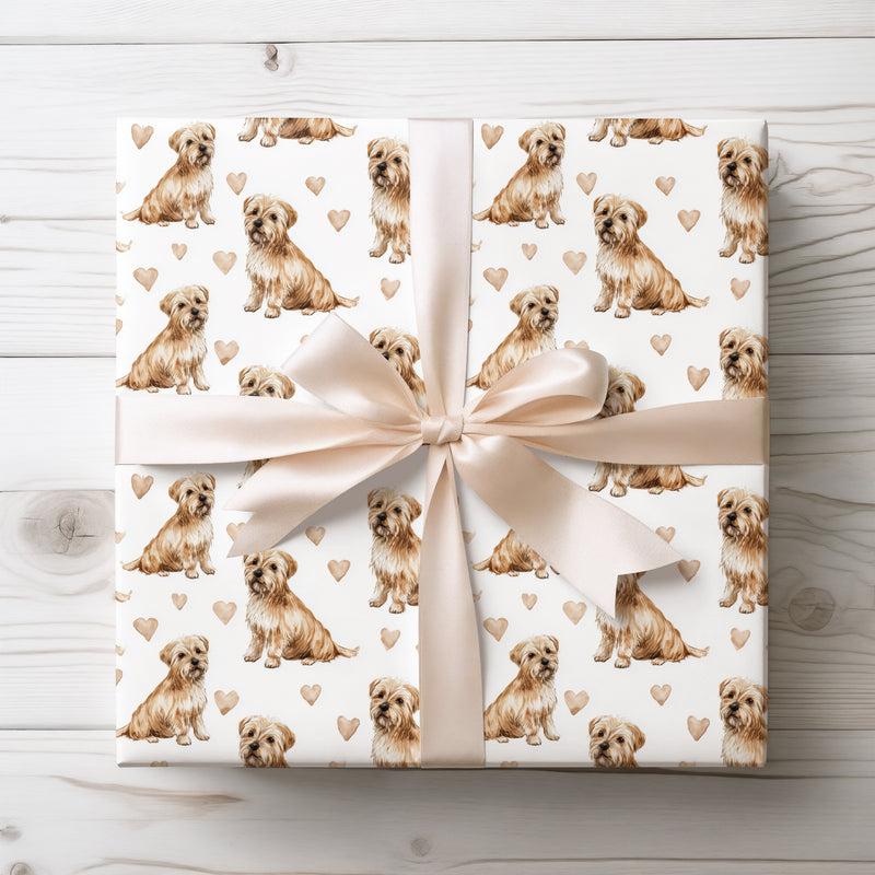 Softpaw Haven – Norfolk Terrier love wrapping paper