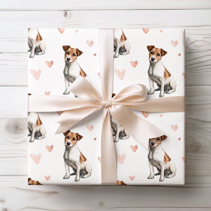 SweetPaws – Jack Russell Terrier Love Pattern wrapping paper
