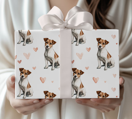 SweetPaws – Jack Russell Terrier Love Pattern wrapping paper
