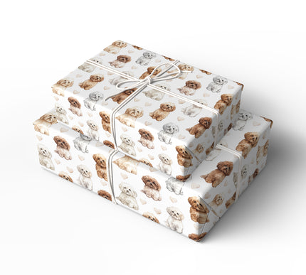 VelourPaws – Maltipoo love wrapping paper