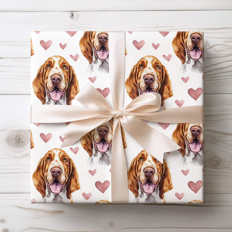 Velvet Droopheart – Bloodhound wrapping paper