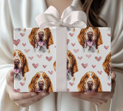 Velvet Droopheart – Bloodhound wrapping paper