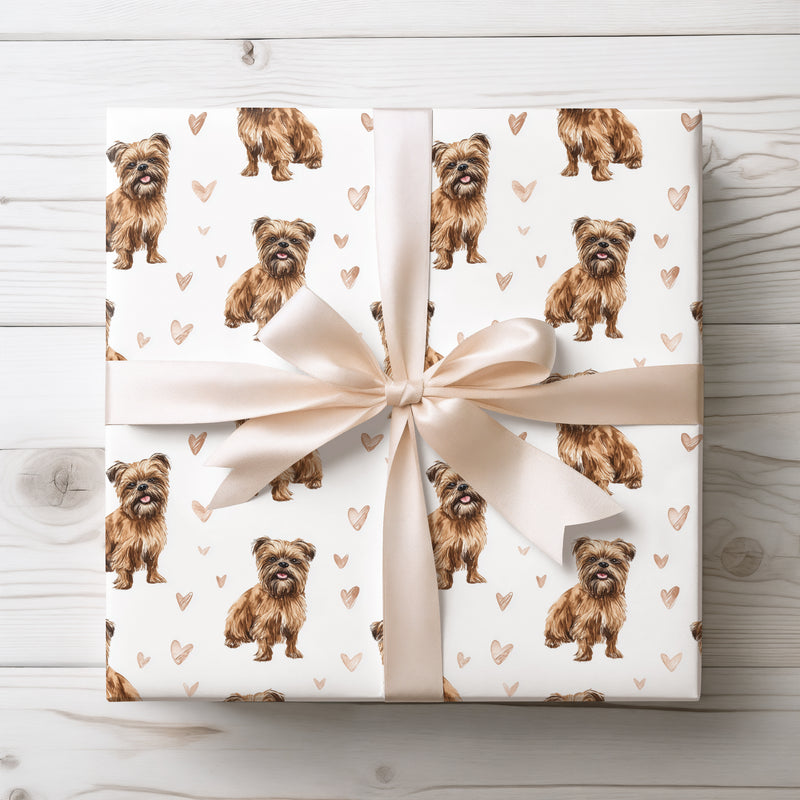 Velvet Whiskerfall – Brussels Griffon love wrapping paper